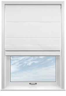 Medina, Ivory - Twist&Fit Roman Blind